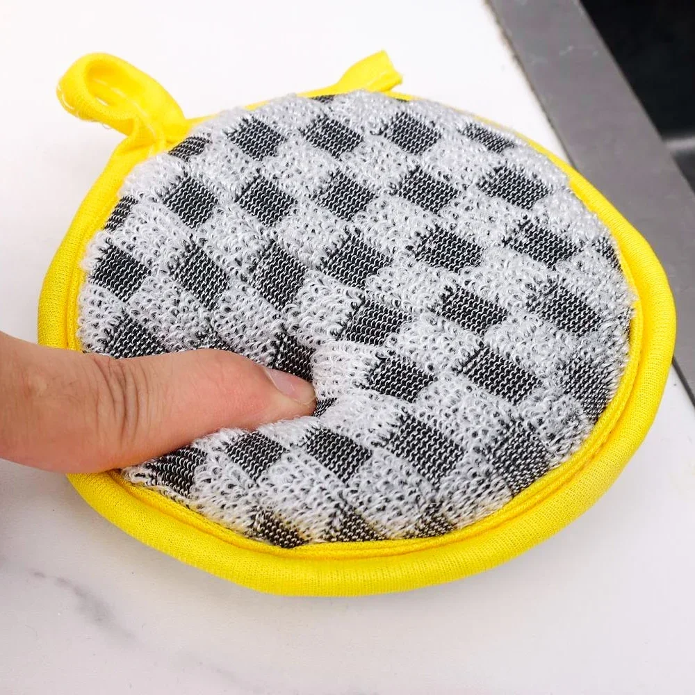 Double-Sided Cleaning Dishwashing Sponges Pan Pot Dish Wipes Wash Sponge Reusable Kitchen Brush Scouring Pad Household Tools