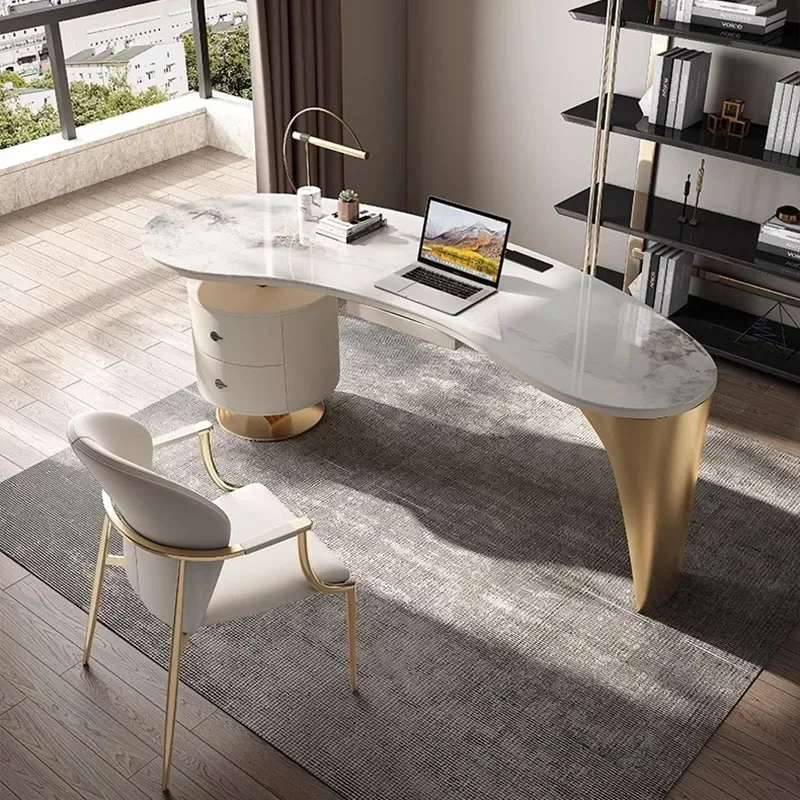 Reception Office Desk Writing Table Furniture Office Desk Study Bedroom Professional Computer Executive Tavolino Salon Furniture