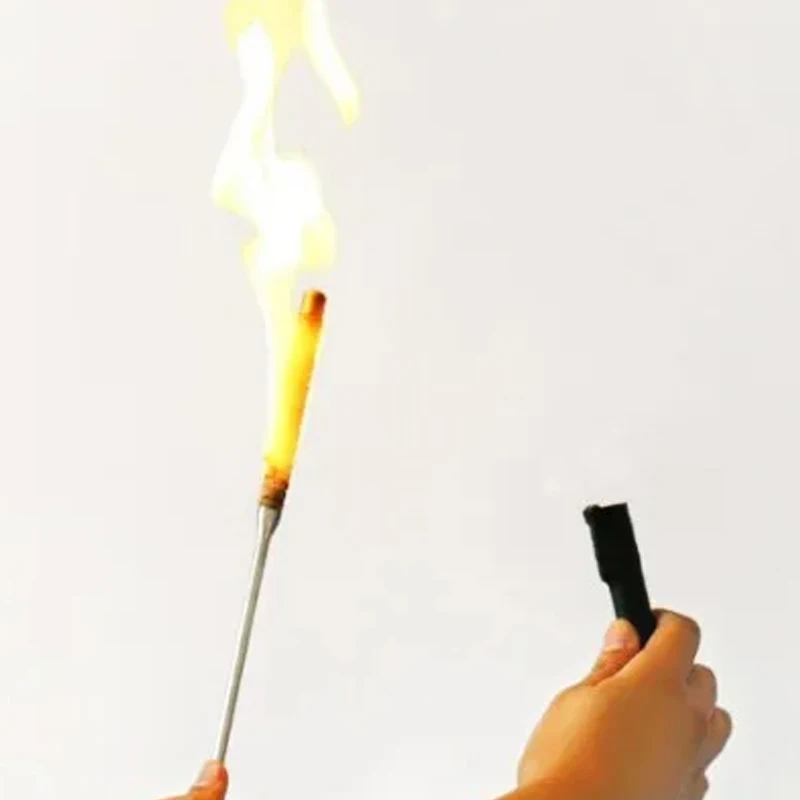 Flaming Torch To Appearing Cane(Many Color Available) Magic Tricks Magician Fire Magie Wand Stage Illusion Gimmick Props Comedy