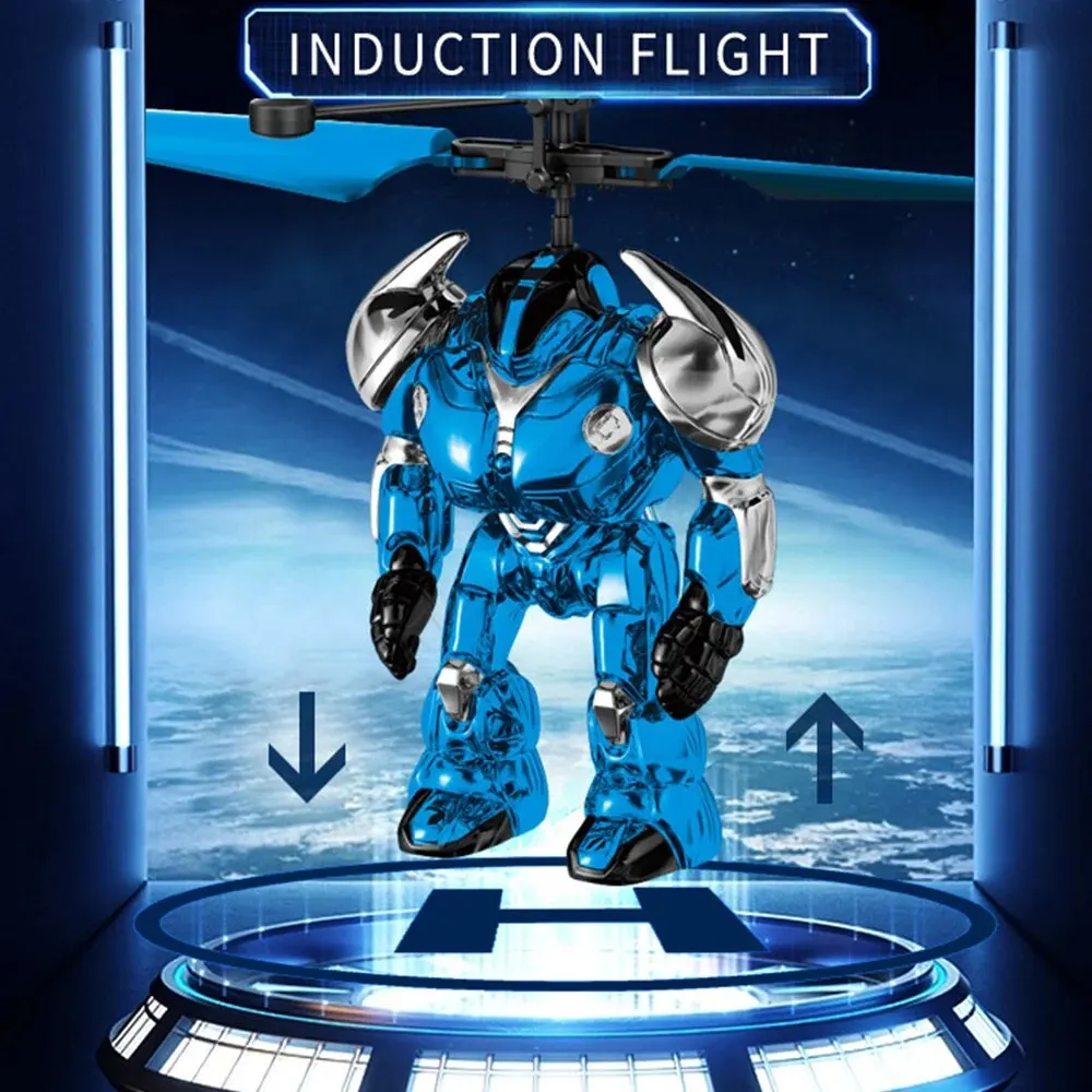 Intelligent Sensing Aircraft Mech Warrior Flying Robot Luminescent Suspension Gesture Sensing Flying Ball