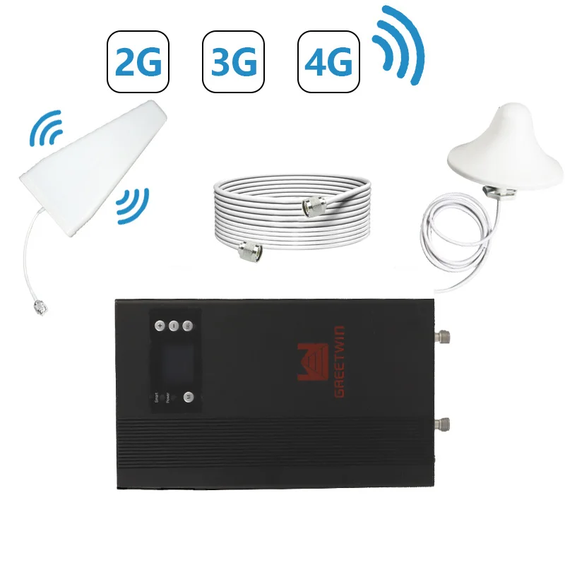 Greetwin Smart 23dbm GSM 900 DCS 1800 Cellphone Signal B8 B3 Network 4G Mobile Signal Repeater