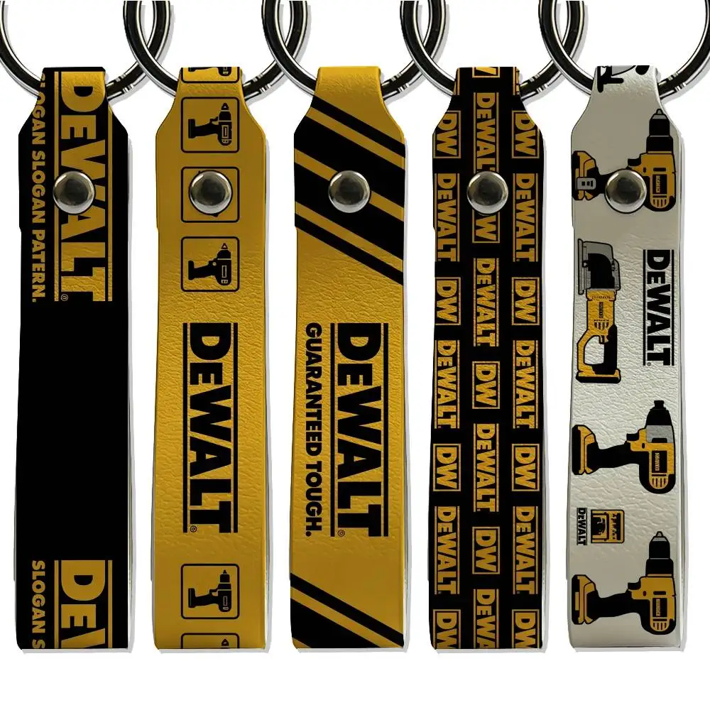 Motorcycle DEWALT Stainless Steel Key Chain Durable Key Holder Unisex Daily Gift Card Holder Charm