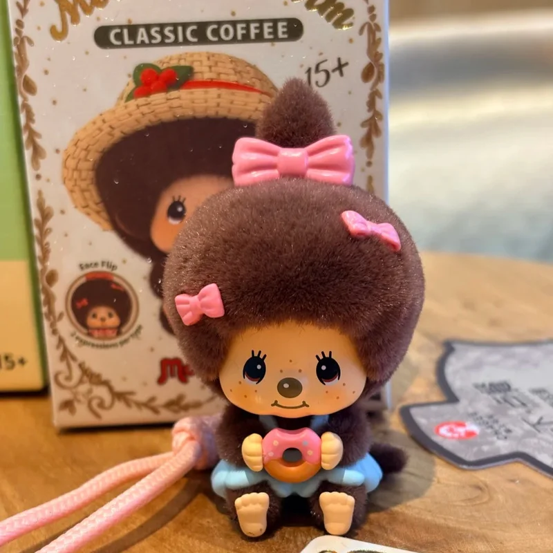 Original Monchiichi Coffee Farm Serie Blind Box Kawaii Wechselgesichtsfigur Mystery Box Trendige Deko-Sammlerstücke Geschenke