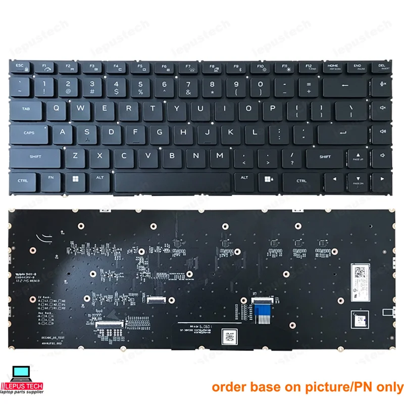 

English US Laptop Mechanical Keyboard For Alienware M15 R5 R6 R7 / X15 R1 R2 / X17 R1 R2 Black With Backlit New