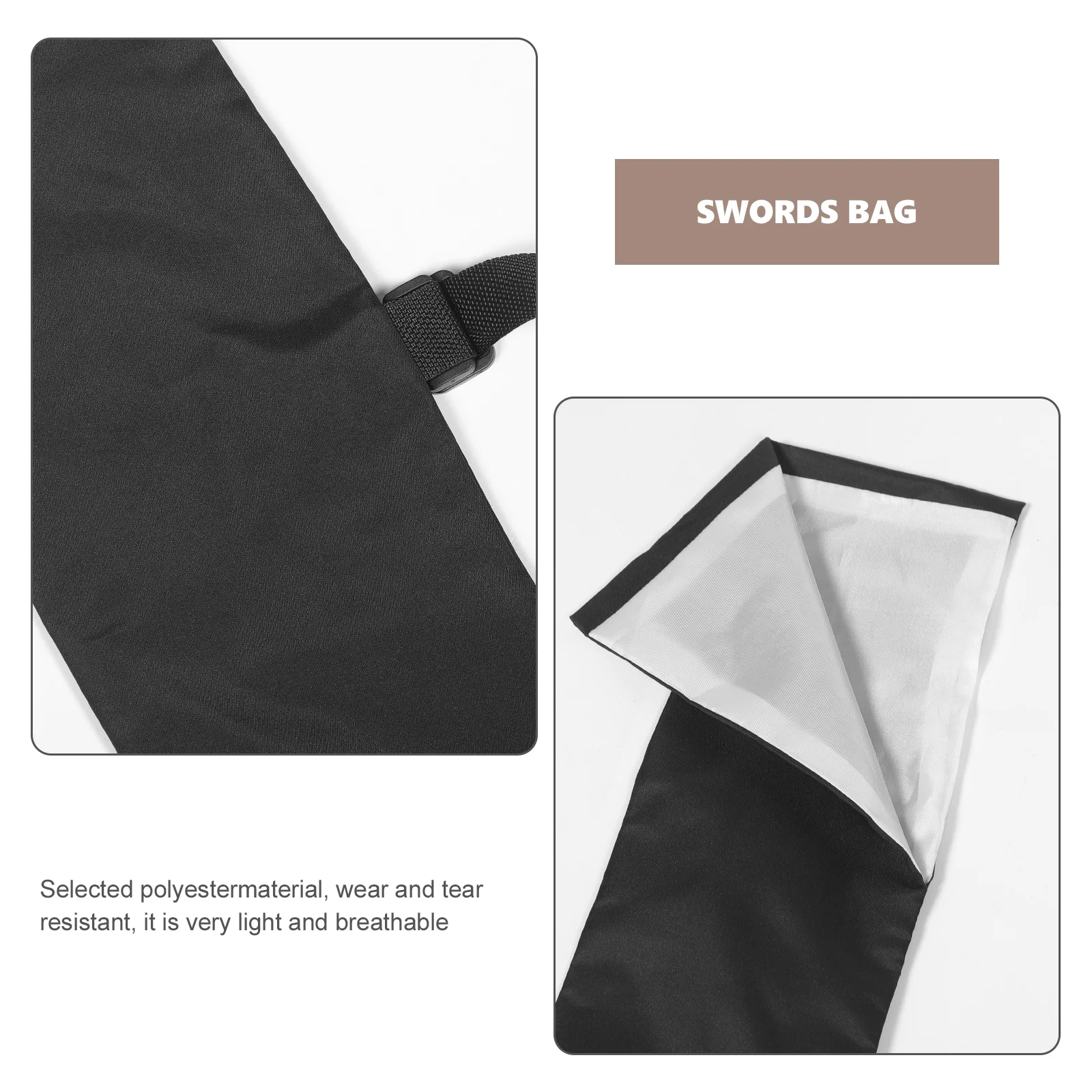 Sword Bag Sword Sword Cover Black Katana Bag Sword Carry Bag Strap Ninja Sword Holder Katana Case Samurai Cosplay Costume