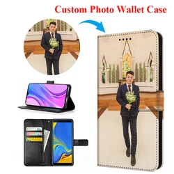 DIY Flip Leather Case for Samsung Galaxy S26 S25 S23 FE S24 Ultra S21 Plus A57 A53 A55 A16 A37 Custom Print Photo Wallet Cover