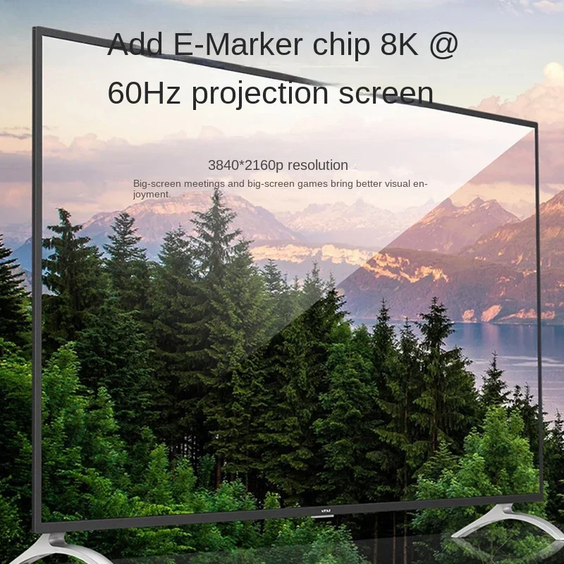 USB4 Thunderbolt 3 Кабель PD 100 Вт 5 А Кабель для быстрой зарядки USB типа C к кабелю типа C 8K при 60 Гц 20 Гбит/с Кабель для передачи данных для Macbook Pro 2/3 м