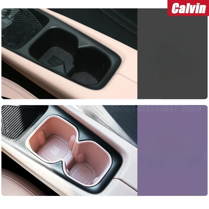 1set For BYD Seagull Car Water Cup Holder Storage Box Anti-slip Pad Fixed Beverage Holder Garbage Box Auto Interior Accessories