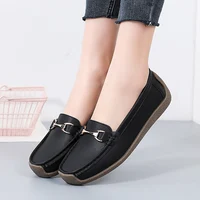 2024 New Women Shoes Flats Leather Moccasins Sneakers Woman Casual Shoes Slip-on Loafers Female Boat Shoes Big Size 44 - Image 5