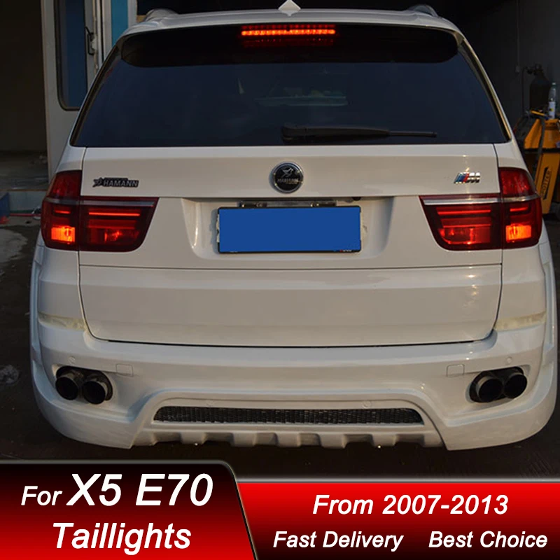 

Стайлинг автомобиля задние фонари для BMW X5 E70 2007-2013 новый стиль полностью светодиодный задний фонарь динамический указатель поворота задний фонарь в сборе