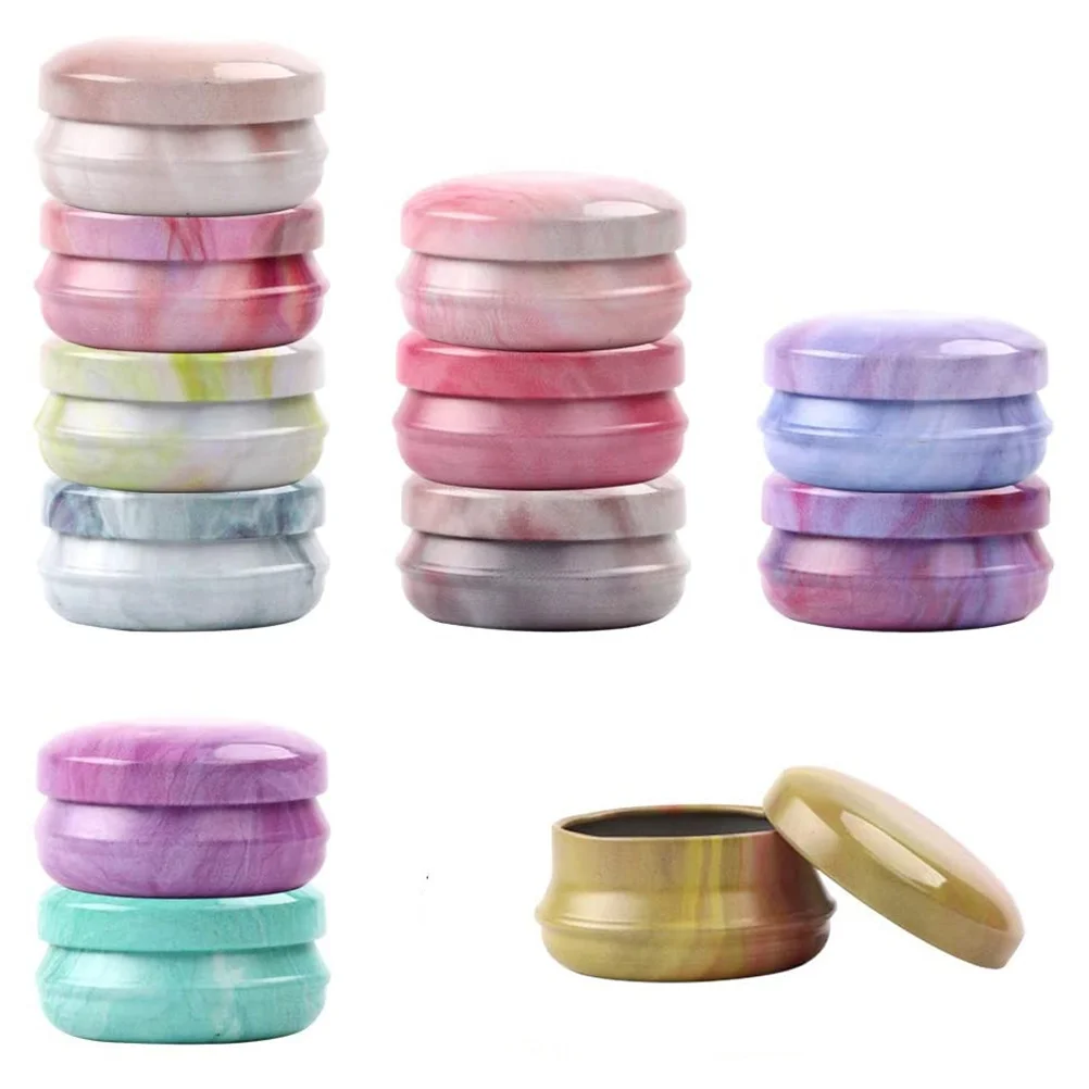 

12PCS Candles Containersss For Candlessss For Candles Empty Round Powder Case Lotion Container Tinplate Case Travel Storage
