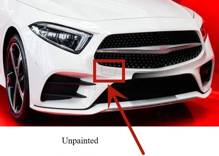 

Передний бампер, тяговая крышка, крышка с крючком, передние чехлы для прицепа, неокрашенные для Mercedes Benz W218 257 CLS300 320 350 400 500 2018