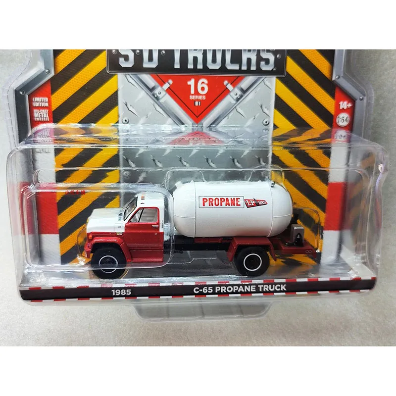 Spot Diecast Alloy 1:64 1985 C-65 Propane Truck Gas Car Model Adult Classic Collection Display Gift Souvenir Boy Toy