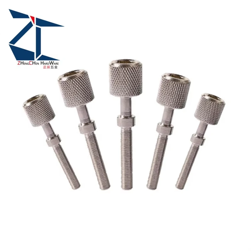 ZAJKTNS Factory Direct Sale 304 Stainless Steel Hexagonal Hole Knurled Knob Type Adjusting Stopper Screw