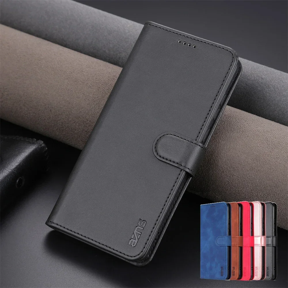 Flip Phone Case for Samsung Galaxy S24 S23 S22 S21 S20 Note20 FE Plus Ultra A55 35 25 54 34 73 5G Card Slot Holder Wallet Cover