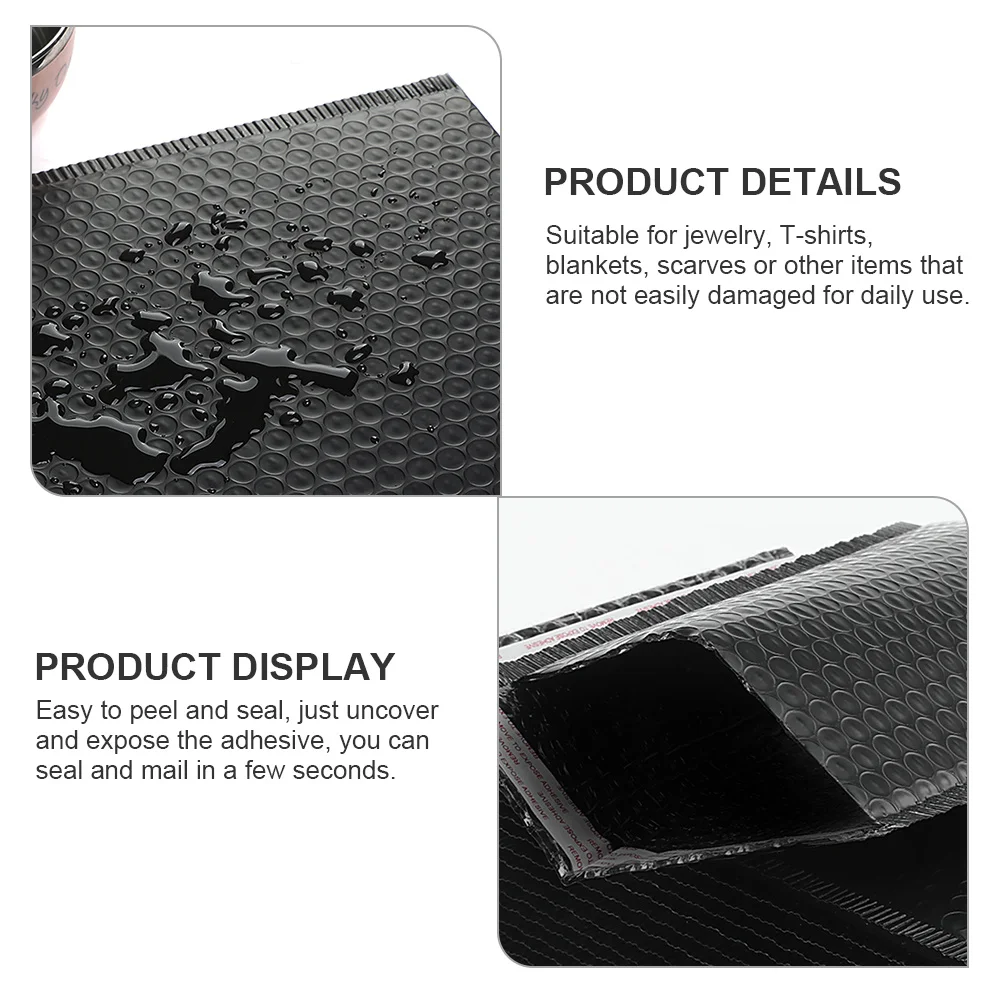 25 Stück Luftpolsterfolien-Verpackungsbeutel aus Aluminiumfolie, stoßfest, wasserdicht, Versandversandtaschen für Schmuck, schützende Luftpolsterumschläge