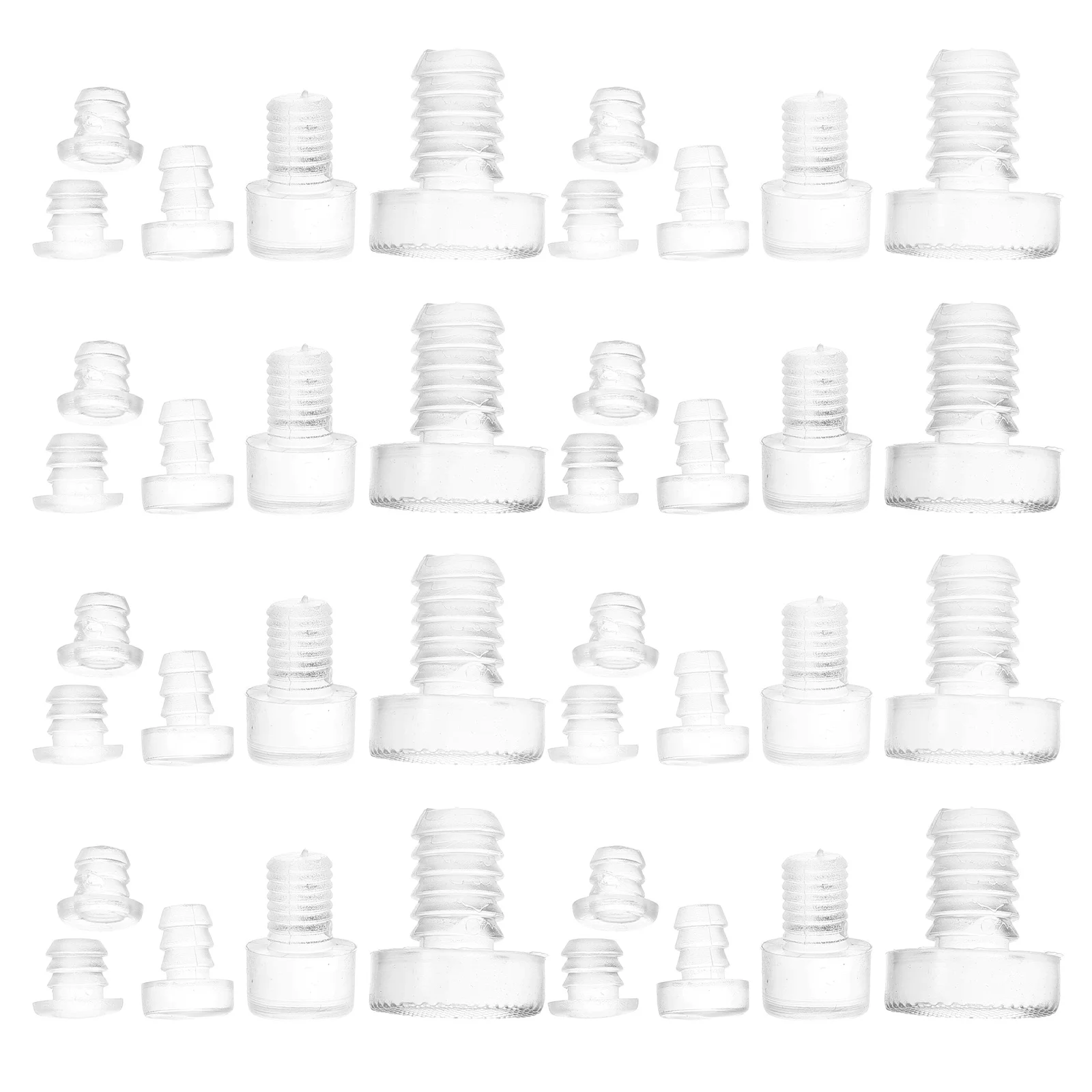 50Pcs Transparent PVC Soft Rubber Anti Collision Pads for Furniture Cabinet Door Quiet Protector Bumpers Clear Rubber Furniture