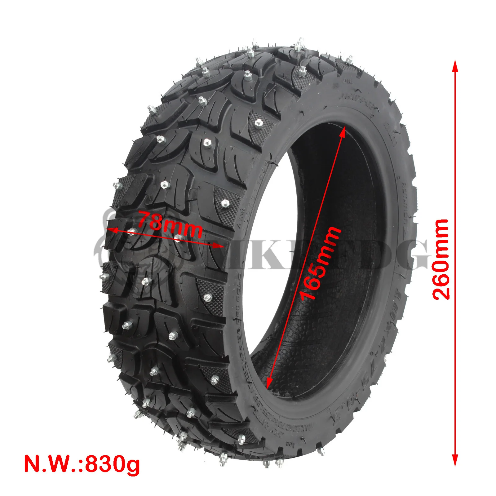 10 Inch 10x2.75-6.5 Scooter Tire 10x2.70-6.5 Tubeless Off-road Tires Wearproof Electirc Scooter Replace Winter snow tyre