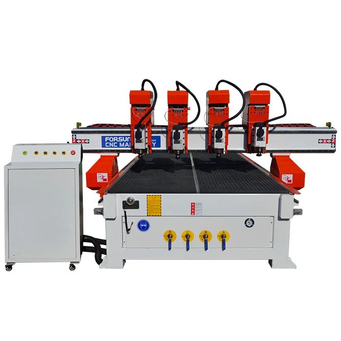 43 High Precision Model for FS-1618 Multi Head 6 Spindle CNC Router Relief Engraving Machine For Cabinet door