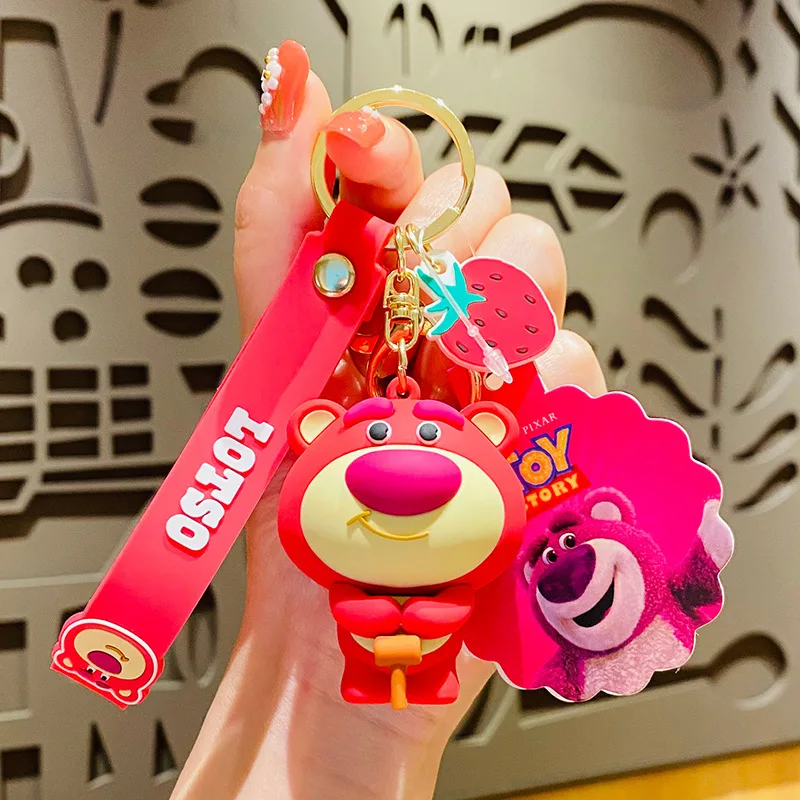 

miniso Mickey and Minnie keychain pendants, creative, exquisite and cute girl pendants