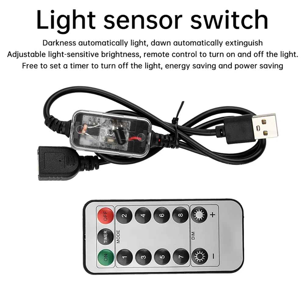 USB Optical Sensing Switch Sensor DC 3.7-24V Optical Sensing Remote Control Timing Sensor for corridor automatic switch