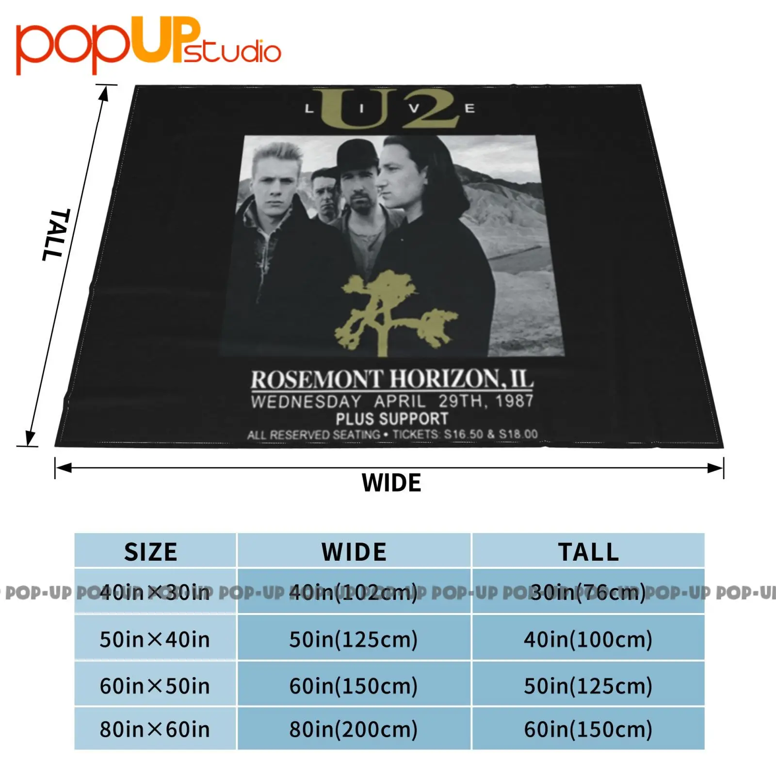 تضخيم U2 Us Live بطانية فائقة النعومة لحاف الشتاء غطاء أريكة أغطية السرير #5