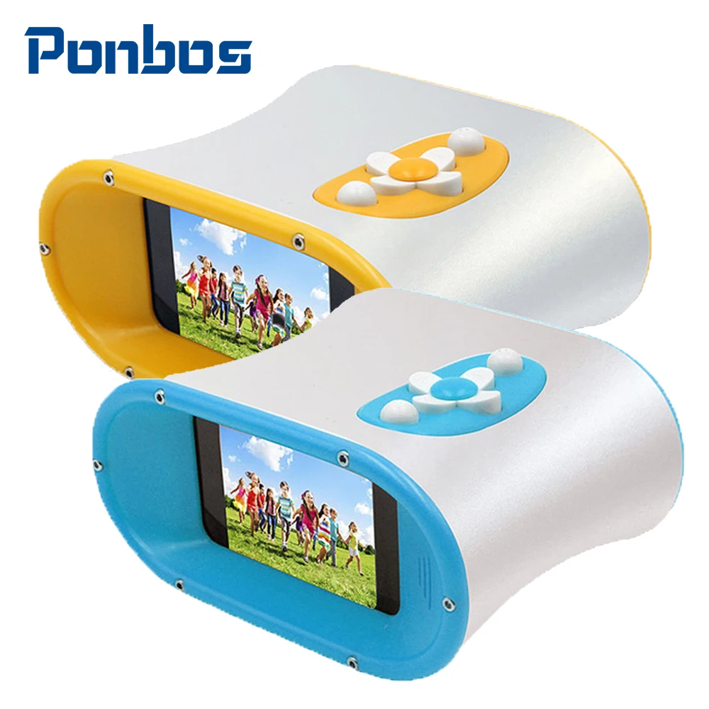 Ponbos DT15 Portable Kid Binoculars Camera 2.4inch 48MP Telescope Bird-watching Mirror for Photo Video Recording