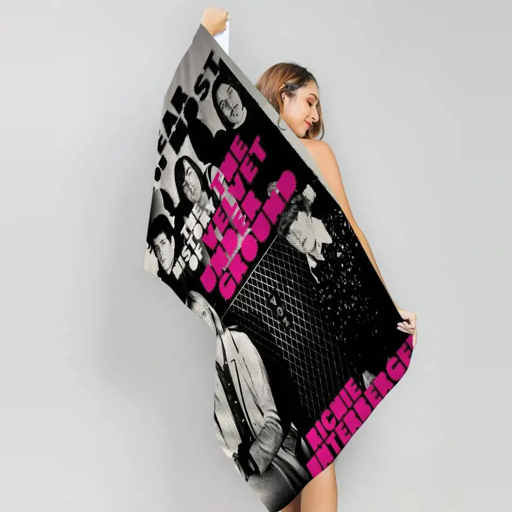 Rock Band The V-Velvet U-Underground Microfiber Blanket Quick Drying Beach Towels Printing Pool Towel Blanket