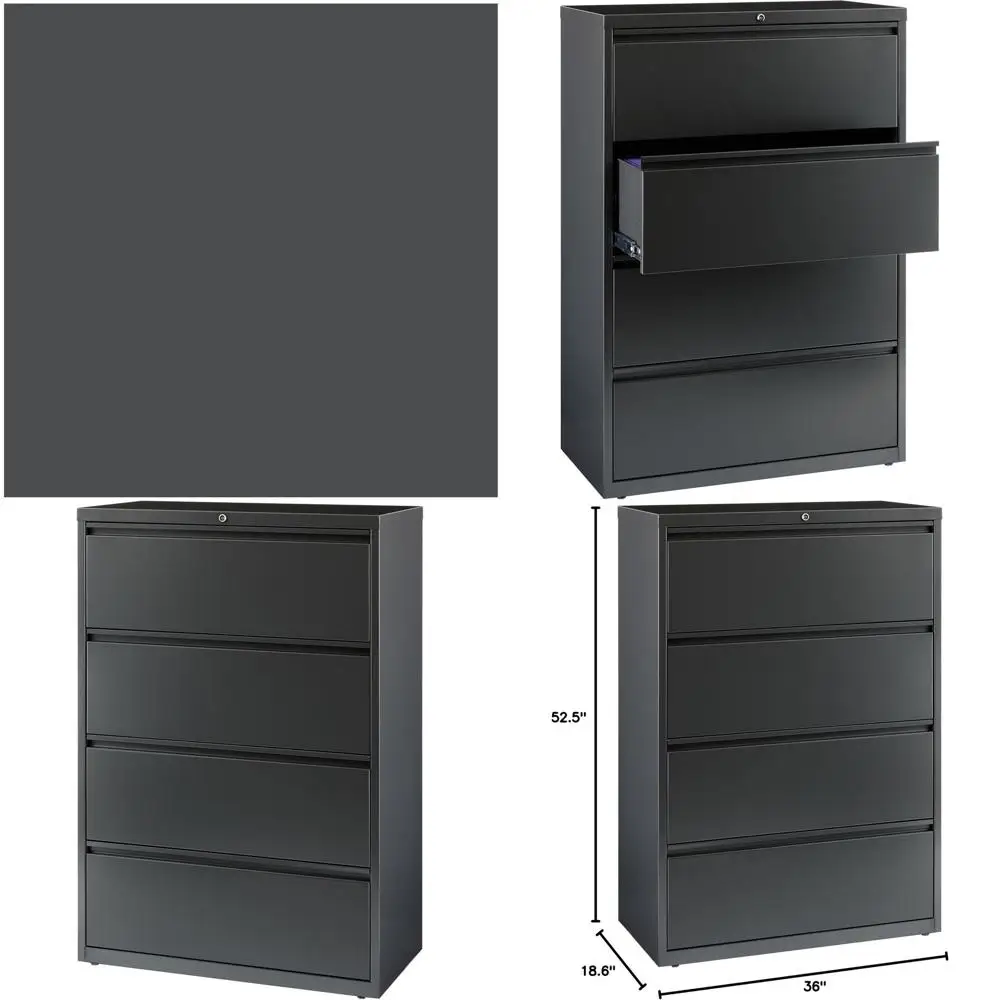 

Charcoal 36x18.625x52.5-Inch Lateral File Cabinet