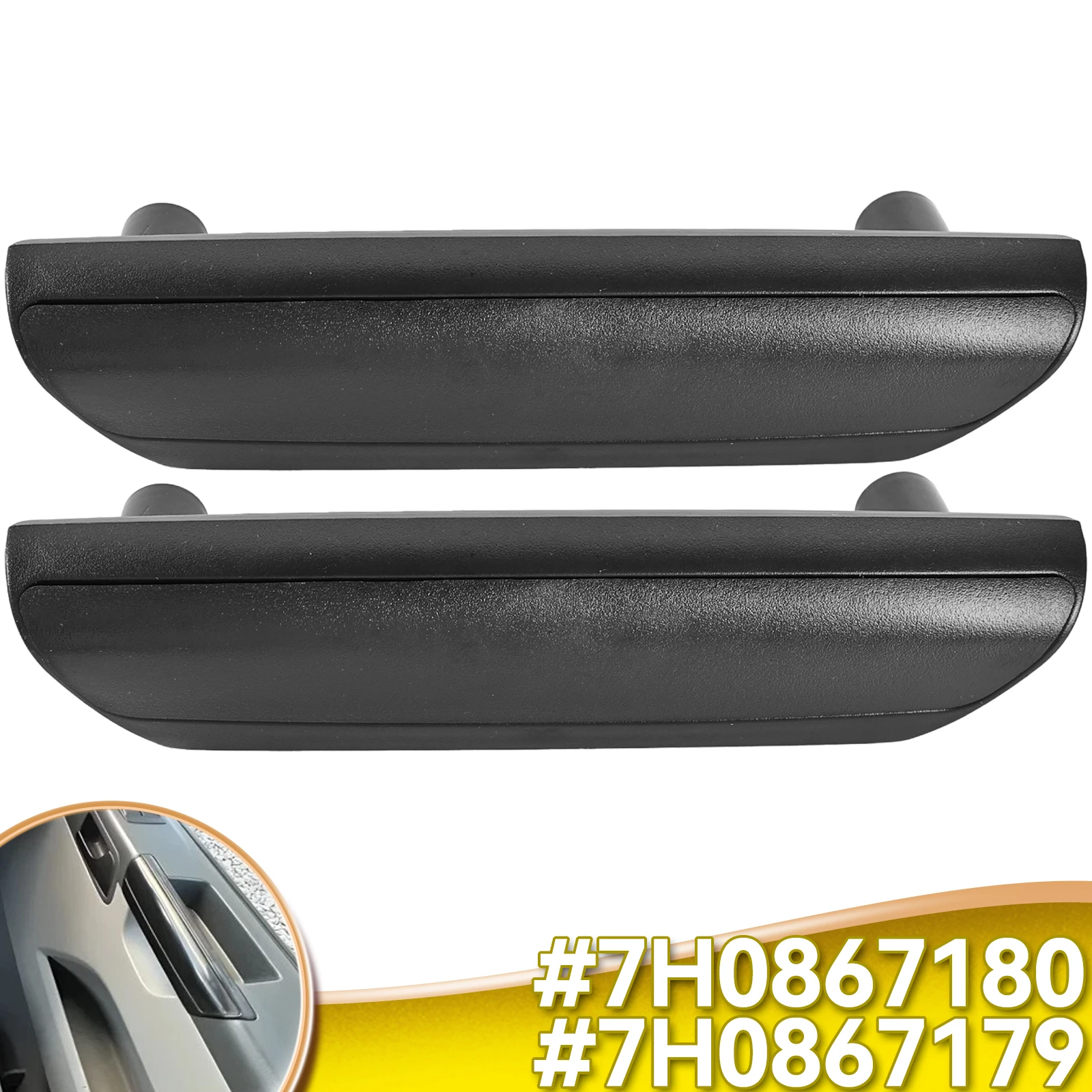 1 Satz Türgriffe Links Rechts Auto Innentürgriff 7H0867179 7H0867180 für Volkswagen Transporter T5 Multivan V 09-15