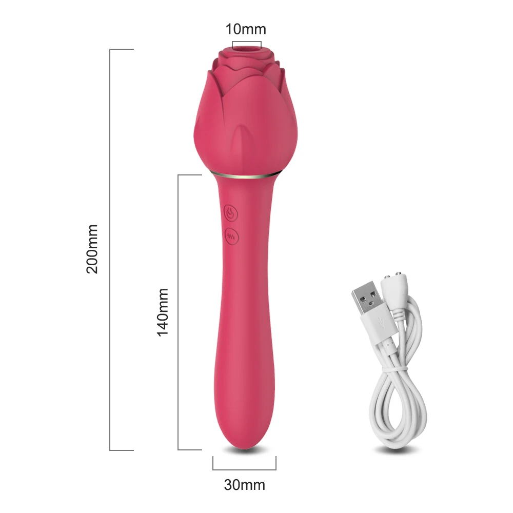 Powerful Rose-Vibrator For Women Clitoris Nipple Clit Sucker Vacuum  Stimulator Dildo Vibrators Female Sex Toys for Adults 18