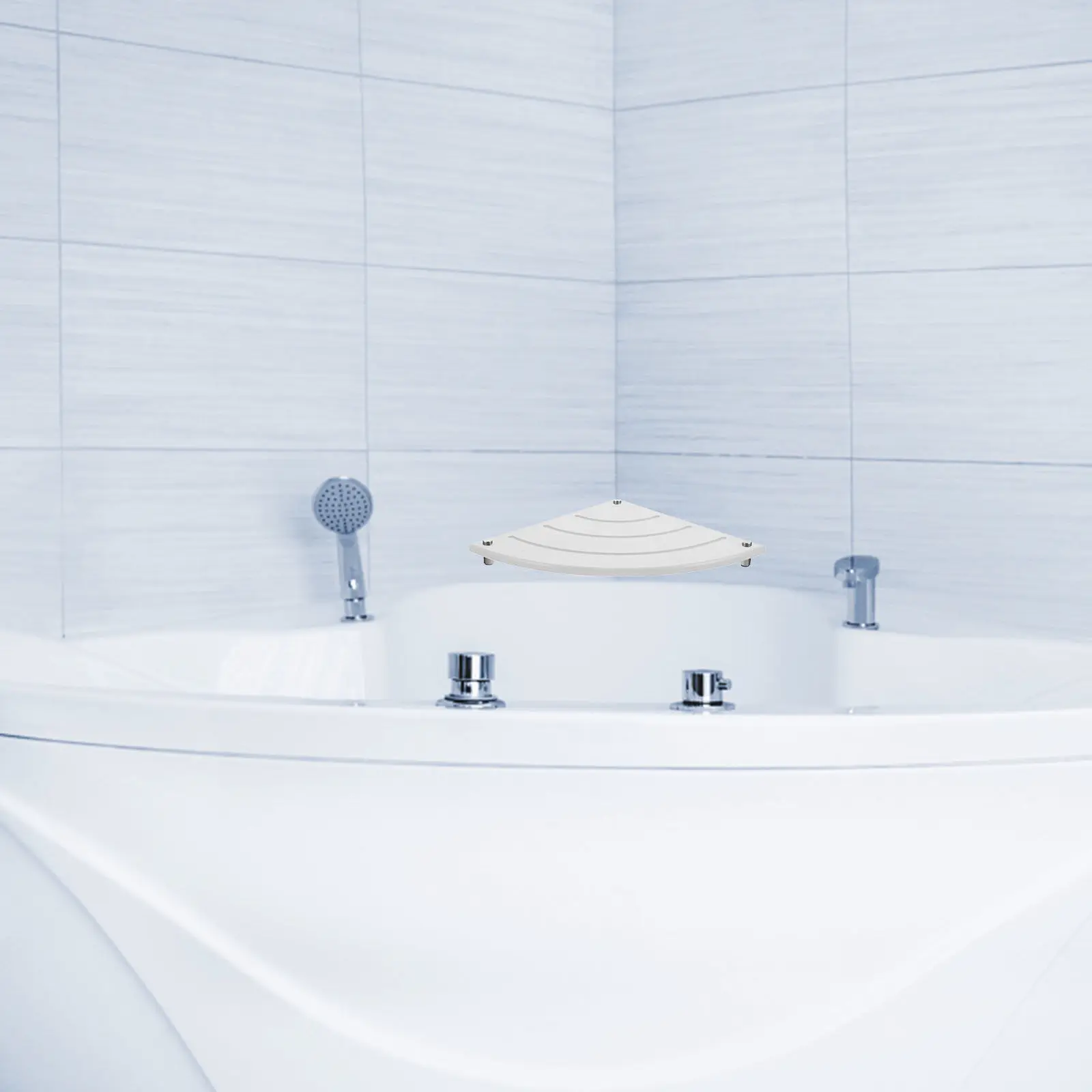 

Instant Dry Sink Cup Organizer Corner Fan Shape Diatomite Countertop Absorbent Mat Nonslip Bathroom Sink Holder Drink Coaster