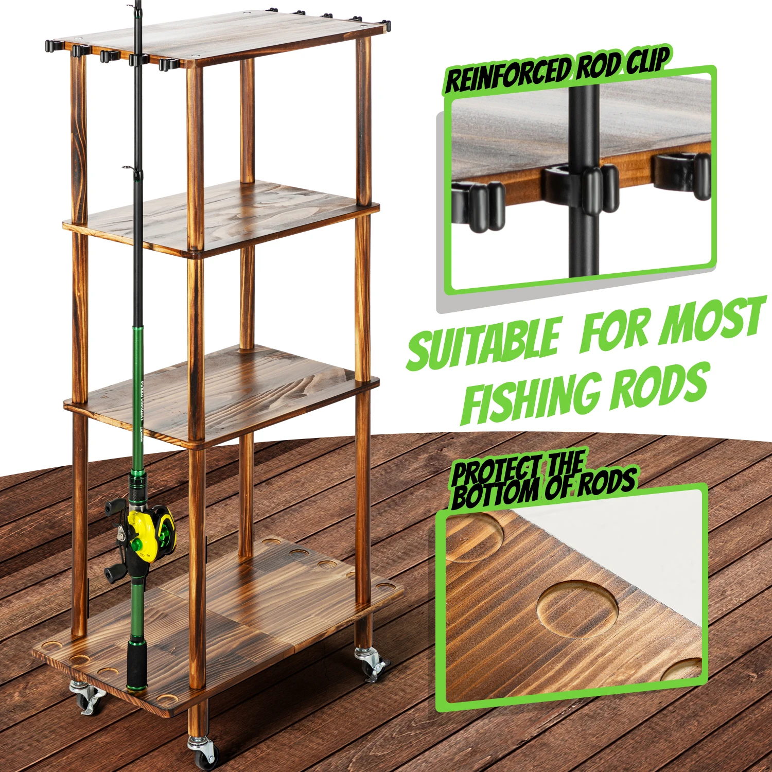 Hengelhouders voor garage Heng - Fishing Equipment Holder recensie en prijs