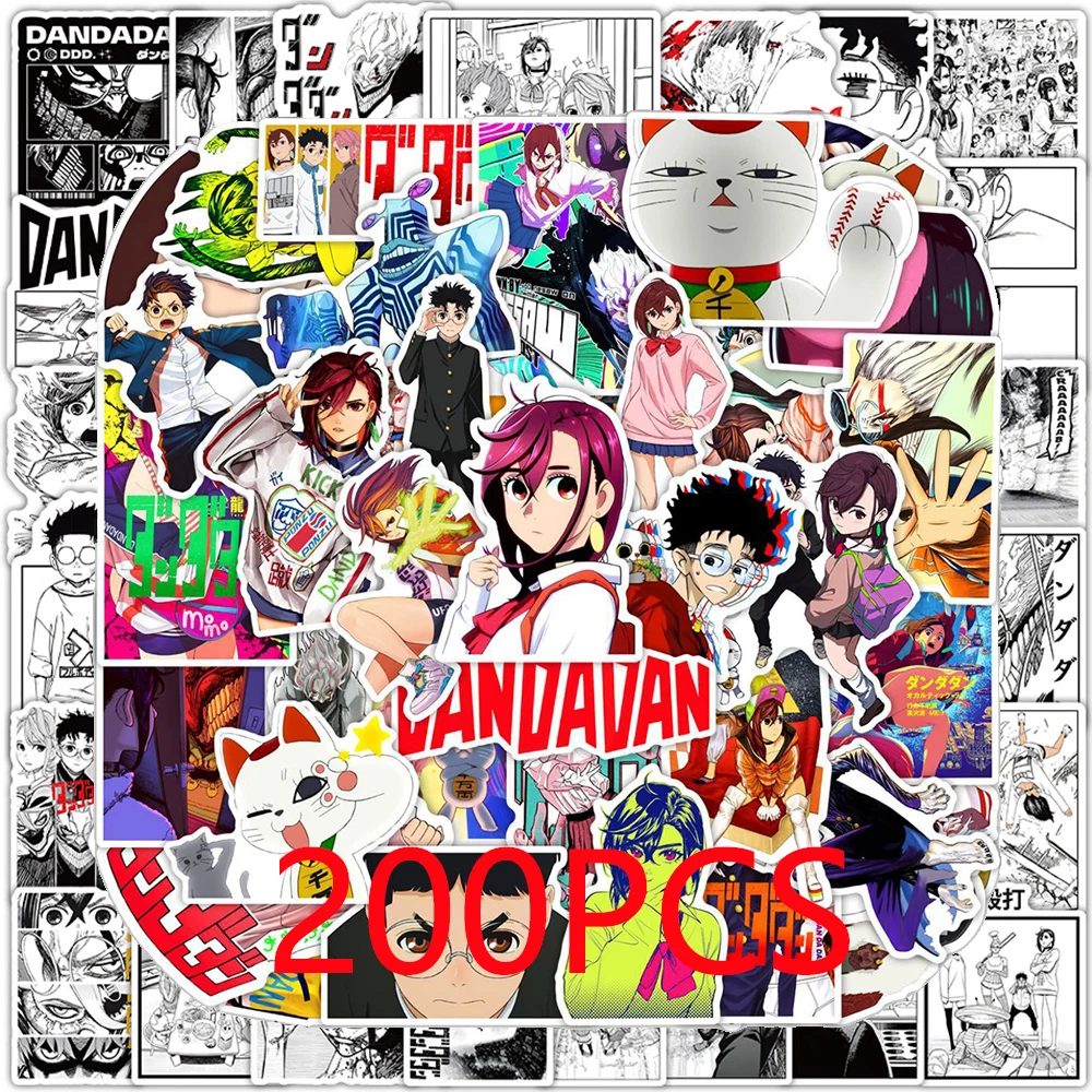 10/50/100/200pcs Anime Dandadan Stickers Takakura Ken Ayase Momo Cartoon Decals Kids Toys Waterproof Cool Graffiti Phone Car