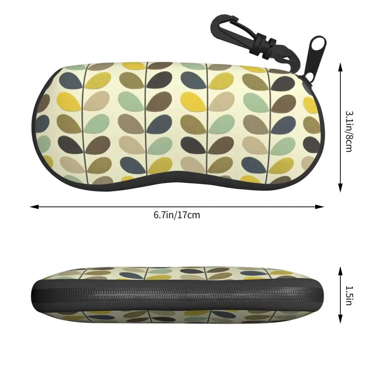 Custom Orla Kiely Multi Stem Glasses Case Cool Mid Century Scandinavian Flower Shell Eyeglasses Case Sunglasses Box