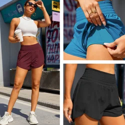 Hotty-pantalones cortos de gimnasio para mujer, ropa de Yoga con bolsillo para correr, Fitness femenino, secado rápido, tenis, motociclista, traje deportivo, ropa de entrenamiento