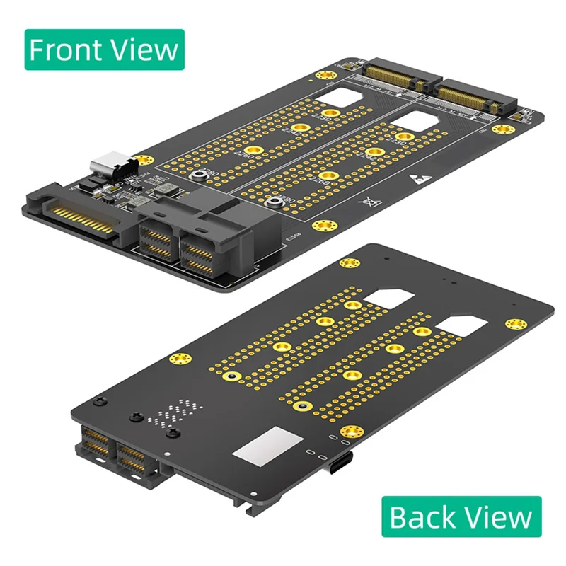 AM-2X الإصدار الجديد المزدوج M.2 NVME SSD إلى محول SFF-8643 المزدوج