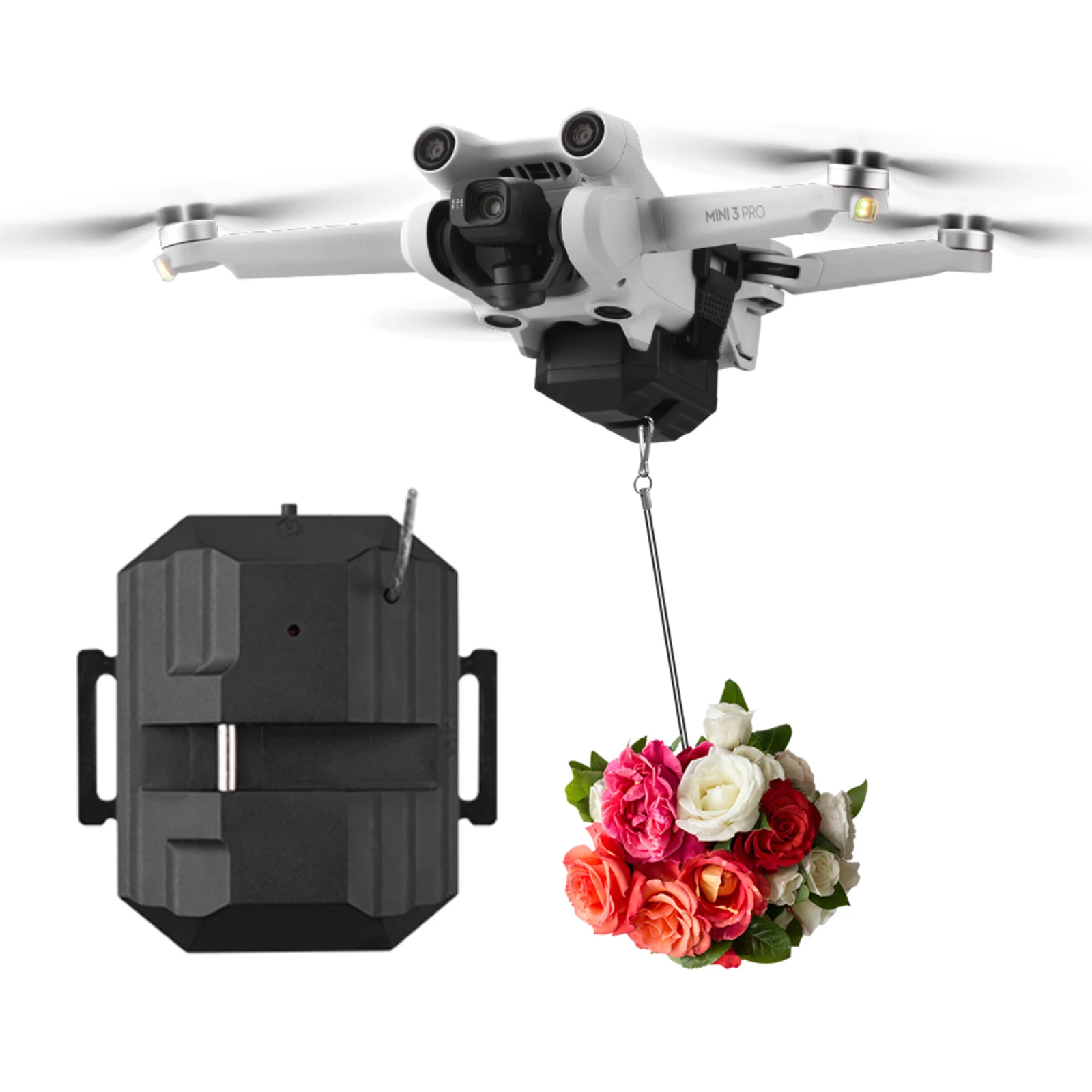 Airdrop Thrower System For DJI Mini 3 Pro / Mini 2 / Mini SE / Mavic Mini/Mavic Pro Drone Fishing Bait Wedding Ring Gift Deliver