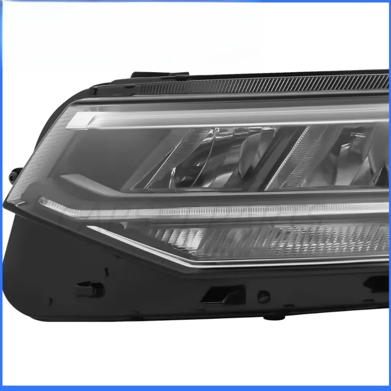 For 2022 2023 2024 Tiguan S/SE w/o AFS Headlight Black Housing LED Headlamp US version