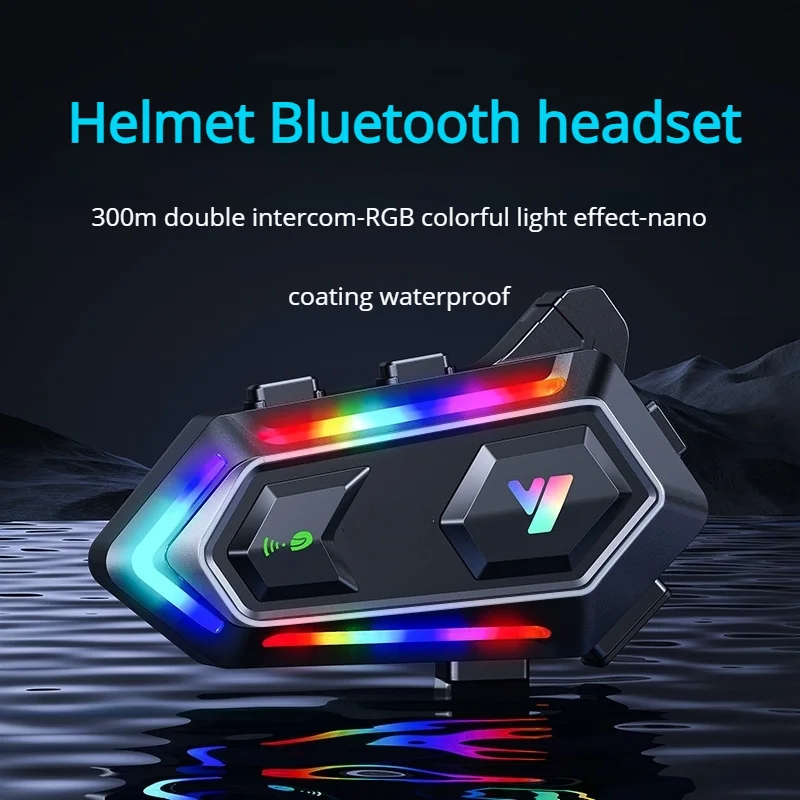 

2025NewКороль коммуникационного шлема, гарнитура с гибридным шумоподавлением, IP67, водонепроницаемая и кристально чистая внутренняя связь