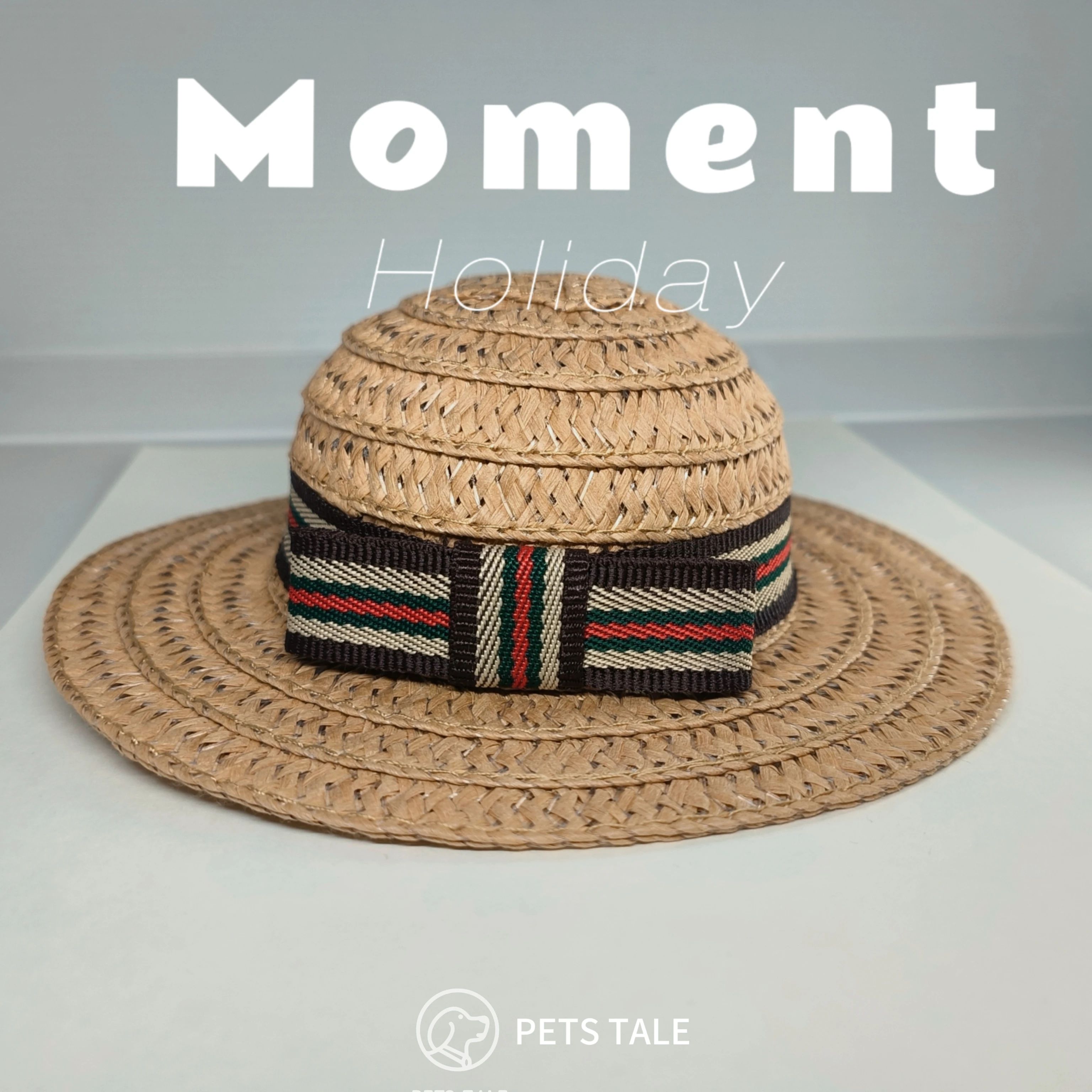 Pets Tale Premium Dog Straw Hat - Stylish Sun Protection with Bow Accent