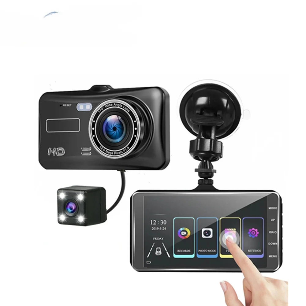 

# Hot Sales 1080p Smart Cam Black Box Uhd 2 Channel Suction Cup Mount Dash Camera Surveillance With G Sensor Car Dvr Dual Channe