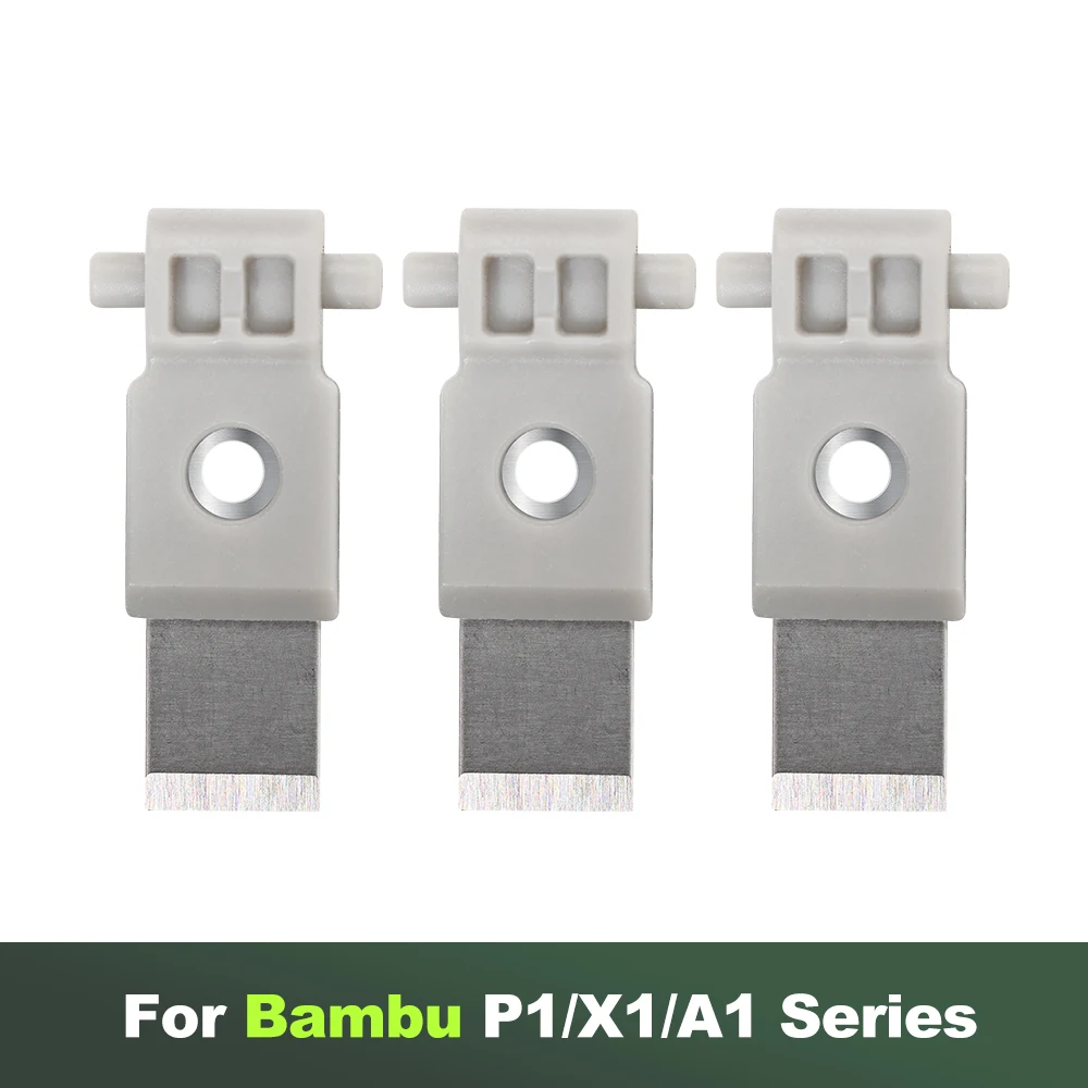 

For Bambu Lab 3D printer tool head cutter scraper 3pcs X1/P1 series universal A1 Mini prevent clogging of the nozzle X1C P1P P1S
