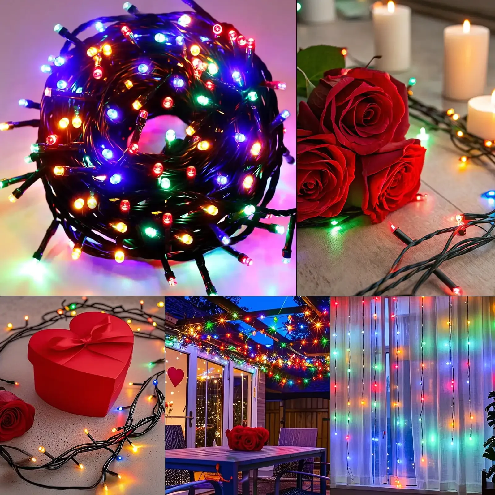 

200 LED String Lights Indoor Outdoor, 66FT Plug in Fairy Light for Bedroom Wedding Party Valentine Decor