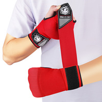 Free Size Padded MMA Boxing Muay Thai Training Gloves Open Fingers Fast Wrapping Bandages Wraps Kickboxing Sanda Martial Arts EO
