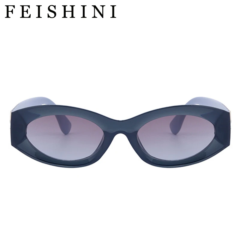 FEISHIN Celebrity Original Brand Luxury Sunglasses Women Cat eye Vintage Small Superstar Quality Accessories Eyewear Ladies Sexy