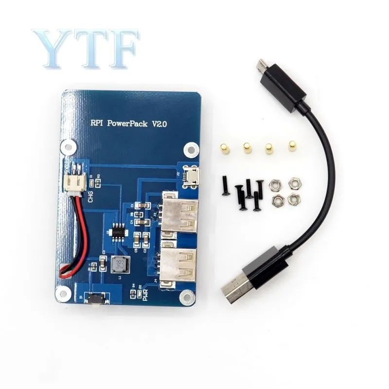 Placa de expansión de batería de litio sin batería con interruptor para Raspberry Pi 3,2 Modelo B, 1 Modelo B +