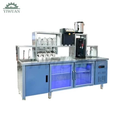 Bubble Tea Vendor Machine Automatic Maker Package Bubble Tea Vending Peal Serving Machine