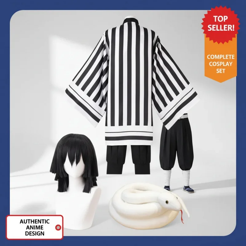 

☎TDA White Striped Sailor Costume for Kids, Boy Girl Pirate Outfit with Hat & Pants, Halloween Party☎