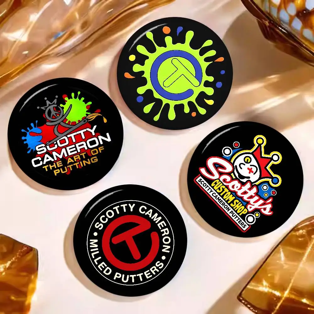 Golf S-Scotty C-Camerons Anime 32/44/58MM Customizable Button Pins Cute Funny Creative Badge Jewelry Decor Gifts for Friends